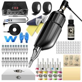 img 4 attached to 🖋️ Wormhole Tattoo Kit: Complete Rotary Machine Tattoo Kit for Beginners - Proficient Tattooing with Tattoo Ink, Cartridge Needles - WTK001