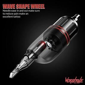 img 3 attached to 🖋️ Wormhole Tattoo Kit: Complete Rotary Machine Tattoo Kit for Beginners - Proficient Tattooing with Tattoo Ink, Cartridge Needles - WTK001