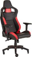 🎮 enhance your gaming experience with corsair ww t1 gaming chair racing design, black/red логотип
