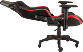 img 1 attached to 🎮 Enhance Your Gaming Experience with Corsair WW T1 Gaming Chair Racing Design, Black/Red