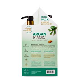 img 3 attached to 💫 Revive & Rehydrate Dry and Damaged Hair with Argan Magic Ultra Shampoo and Conditioner Combo Pack - Detangle, Smooth, and Soften - Made in USA, Paraben Free, Cruelty Free (32 oz)