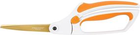 img 4 attached to 🔪 Fiskars No. 8 Titanium Easy Action Scissors, 8 Inch, Orange/White