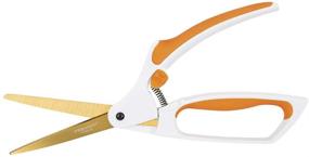 img 3 attached to 🔪 Fiskars No. 8 Titanium Easy Action Scissors, 8 Inch, Orange/White