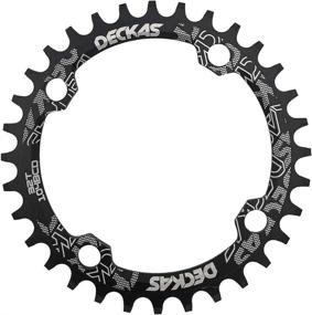 img 4 attached to 🚴 DECKAS Round Oval 104BCD Narrow Wide Chainring: 8/9/10/11-Speed - Choose from 32T, 34T, 36T, or 38T!