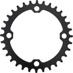 img 3 attached to 🚴 DECKAS Round Oval 104BCD Narrow Wide Chainring: 8/9/10/11-Speed - Choose from 32T, 34T, 36T, or 38T!