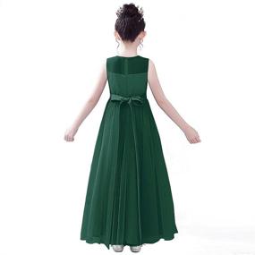 img 2 attached to 👗 Dresses for Bridesmaid Wedding Occasion: Princess Girls' Clothing in Dresses