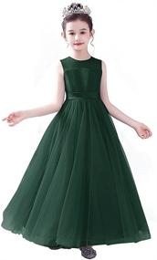 img 3 attached to 👗 Dresses for Bridesmaid Wedding Occasion: Princess Girls' Clothing in Dresses