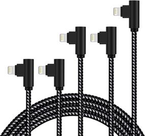 img 4 attached to High-Quality 6ft-10ft Braided Lightning Charging Cable: Compatible with Various Devices