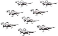 🦖 wholesale 50pcs antique silver plated dinosaur t-rex charms pendant for diy bracelets necklace jewelry making craft – 20mmx11mm (a271) logo