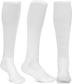 img 3 attached to 🧦 High-Performance Athletic Compression Crew Socks for Men and Boys - Bold Black/Red/White/Yellow/Green Shades