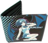 🧛 великая восточная развлекательная продукция мальчики rosario vampire - кошелек куруку черный, средний: стильный и функциональный аксессуар для каждого фаната аниме. логотип