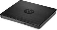 💿 efficient hp external portable slim cd/dvd rw drive, usb, black (f2b56aa) logo