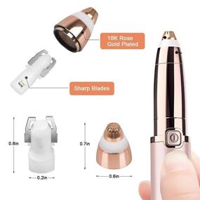 img 2 attached to Rose Gold Replacement Heads for Finishing Touch Flawless Facial Hair Removal Tool - Smooth Finish for Women (4 Pcs)