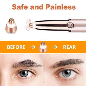 img 3 attached to Rose Gold Replacement Heads for Finishing Touch Flawless Facial Hair Removal Tool - Smooth Finish for Women (4 Pcs)