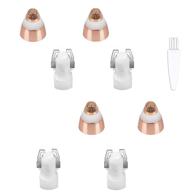 rose gold replacement heads for finishing touch flawless facial hair removal tool - smooth finish for women (4 pcs) logo