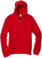 soffe boys' heavyweight zip hoodie: ultimate warmth and style for boys logo