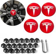 keyoog tesla model wheel center logo