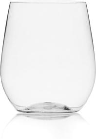 img 3 attached to 🍷 Premium 20oz Stemless Plastic Wine Glasses - Unbreakable & Recyclable, Set of 12