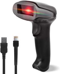 img 4 attached to 🔍 NETUM USB 2.0 Wired Handheld 1D Laser Barcode Scanner for POS Mobile Payment, PC, Laptop - Compatible with Windows, Mac OS, and Computers