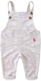 img 4 attached to 👖 Unisex LittleSpring Little Overalls: Boys' Clothing in Trendy Overalls