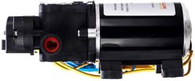 img 1 attached to 🚐 Camplux 12V Water Pump: High-Pressure DC 65PSI, 1.6GPM 6LPM Diaphragm Pump for Caravan RV Marine Fishing Boat