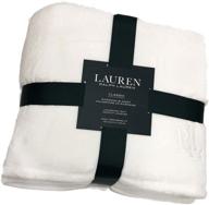 lauren ralph classic micromink blanket logo