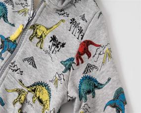 img 1 attached to LeeXiang Toddler Dinosaur Comfortable Sweatshirt Boys' Clothing ~ Fashion Hoodies & Sweatshirts