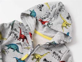 img 3 attached to LeeXiang Toddler Dinosaur Comfortable Sweatshirt Boys' Clothing ~ Fashion Hoodies & Sweatshirts