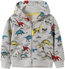 img 4 attached to LeeXiang Toddler Dinosaur Comfortable Sweatshirt Boys' Clothing ~ Fashion Hoodies & Sweatshirts