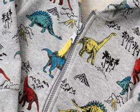 img 2 attached to LeeXiang Toddler Dinosaur Comfortable Sweatshirt Boys' Clothing ~ Fashion Hoodies & Sweatshirts