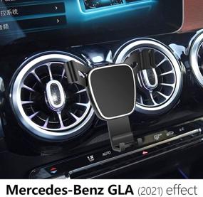 img 3 attached to 📱 2021 Mercedes Benz GLA Class Car Phone Holder - LUNQIN Auto Accessories Navigation Bracket | Interior Decoration Mobile Cell Phone Mount