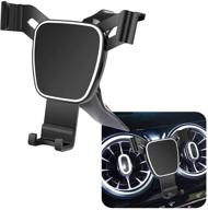 📱 2021 mercedes benz gla class car phone holder - lunqin auto accessories navigation bracket | interior decoration mobile cell phone mount logo