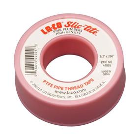 img 1 attached to 🔧 Reliable and Durable LA-CO 44095 Slic-Tite PTFE Pipe Thread Tape: Premium Grade, 260" Length, 1/2" Wide in Pink