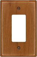 🔳 classic light oak wall plate - runwireless traditional wood switch cover (4-430r) logo
