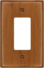 img 2 attached to 🔳 Classic Light Oak Wall Plate - Runwireless Traditional Wood Switch Cover (4-430R)