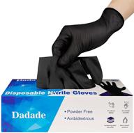 🧤 latex-free nitrile disposable gloves in large size – 100 count for safety, household cleaning, and working logo