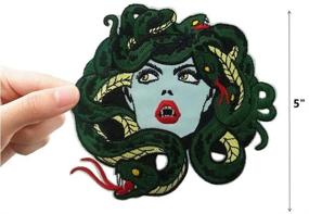 img 1 attached to Medusa Embroidered Iron Patch Jackets