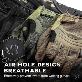 img 2 attached to 🧤 WPTCAL Shooting Touch Screen Dexterity Airsoft Tactical Driving Full Finger Gloves - Enhanced Performance and Precision