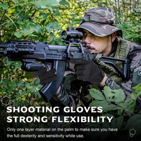 img 3 attached to 🧤 WPTCAL Shooting Touch Screen Dexterity Airsoft Tactical Driving Full Finger Gloves - Enhanced Performance and Precision