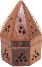 img 3 attached to 🕉️ Govinda 5 Inch Temple Wooden Charcoal/Cone Burner: Enhance Your Spiritual Experience