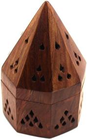 img 1 attached to 🕉️ Govinda 5 Inch Temple Wooden Charcoal/Cone Burner: Enhance Your Spiritual Experience