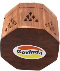 img 2 attached to 🕉️ Govinda 5 Inch Temple Wooden Charcoal/Cone Burner: Enhance Your Spiritual Experience