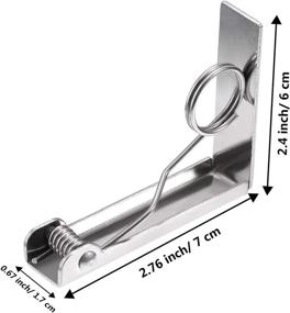 img 2 attached to 🔒 Outdoor Stainless Steel Clamps for Maxdot Tablecloth