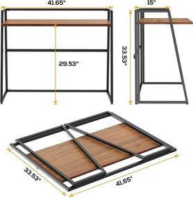 img 1 attached to Ergonomic Computer Foldable Adjustable Assembly Furniture