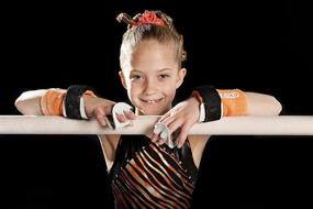 img 1 attached to 🌈 Premium Gibson Rainbow Gymnastics Hand Grips: Made in USA for Enhanced Performance