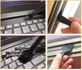 img 2 attached to 🧹 Набор антистатических щеток для клавиатуры - 19-в-1 электронная щетка для чистки, легко переносимая и чистая, полное решение для очистки клавиатуры