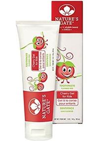 img 1 attached to 🍒 Nature's Gate Cherry Fluoride-Free Natural Toothpaste Gels - 5 oz. Tubes (a)