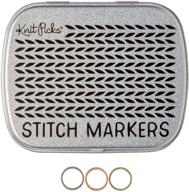 🧶 small 45 pk knit picks metallic stitch marker set - enhance your knitting projects logo