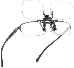 img 2 attached to Convenient Clip On Reading Glasses 2.5, 👓 Flip Up +2.50 – American Vision & Vision