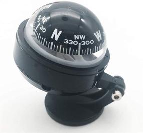 img 2 attached to 🧭 Portable Lizipai Car Dashboard Compass with Suction Cup & Adjustment Tools - Compact Ball Compass for Cars, Travel, Hiking, Camping Outdoor